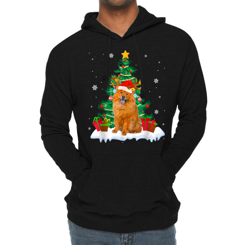 Christmas Pajama Chow Chow Tree Xmas Dog Dad Mom Lightweight Hoodie | Artistshot