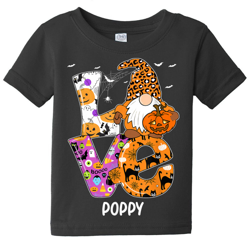 Love Poppy Halloween Gnome Pumpkin Spooky Season Baby Tee by Hulk | Artistshot