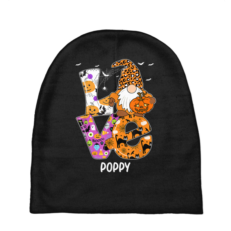 Love Poppy Halloween Gnome Pumpkin Spooky Season Baby Beanies by Hulk | Artistshot