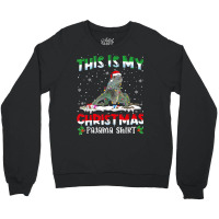 This Is My Christmas Pajama Shirt Cute Iguana Animals Crewneck Sweatshirt | Artistshot