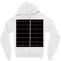 Dotted Lining Patterns On Black Background Zipper Hoodie | Artistshot