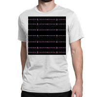 Dotted Lining Patterns On Black Background Classic T-shirt | Artistshot