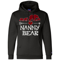 Red Plaid Nanny Bear Matching Family Pajama Christmas Champion Hoodie | Artistshot