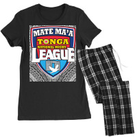 Mate Ma'a Tonga   Ikale Tahi   Rugby League   Tongan Design Pullover H Women's Pajamas Set | Artistshot