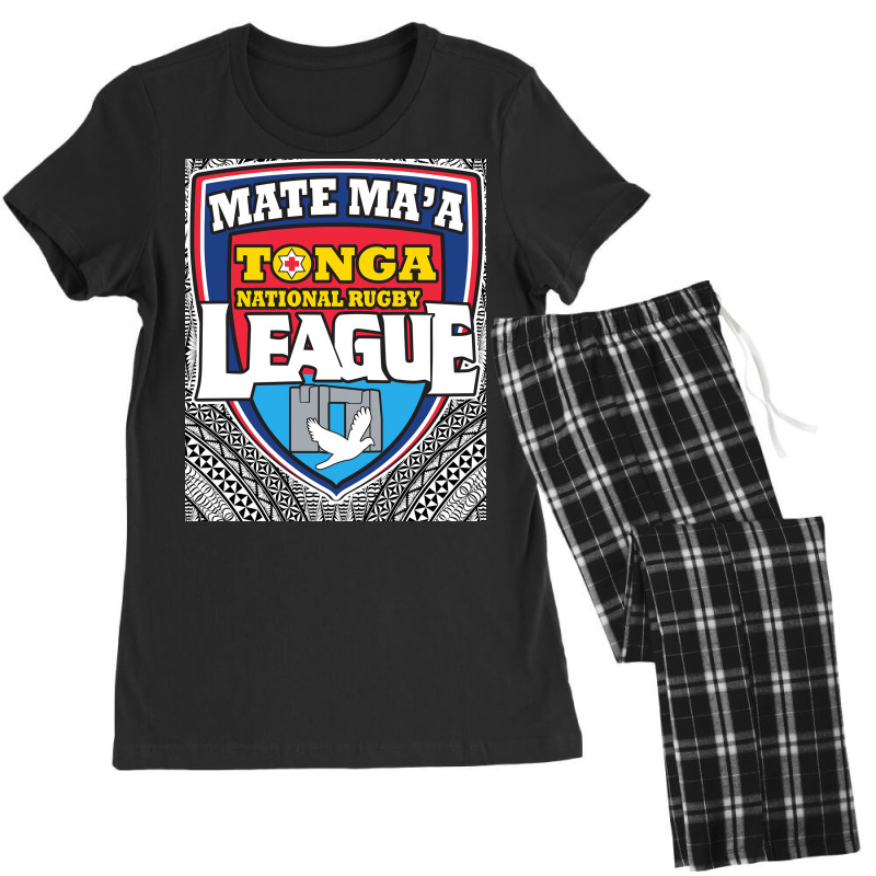 Mate Ma'a Tonga   Ikale Tahi   Rugby League   Tongan Design Pullover H Women's Pajamas Set by cm-arts | Artistshot