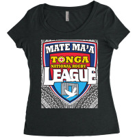 Mate Ma'a Tonga   Ikale Tahi   Rugby League   Tongan Design Pullover H Women's Triblend Scoop T-shirt | Artistshot