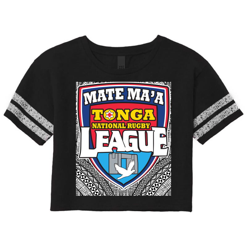 Mate Ma'a Tonga   Ikale Tahi   Rugby League   Tongan Design Pullover H Scorecard Crop Tee by cm-arts | Artistshot