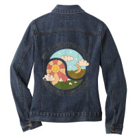 It's A Beautiful Day To Smash The Patriarchy Retro Feminism T Shirt Ladies Denim Jacket | Artistshot