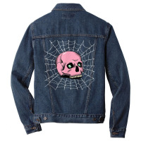 Tis The Season To Be Spooky Pink Skull Halloween Men Denim Jacket | Artistshot