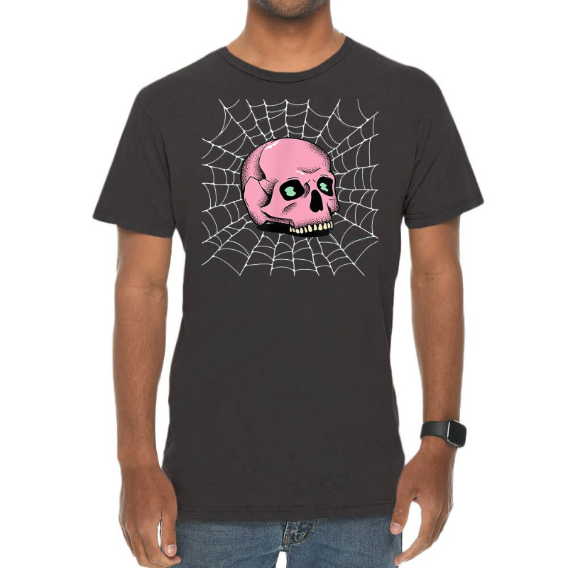 Tis The Season To Be Spooky Pink Skull Halloween Vintage T-shirt | Artistshot