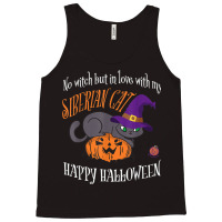 Siberian Cat   Cat Lover Not A Witch Funny Halloween Tank Top | Artistshot