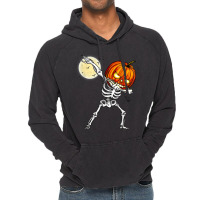 Halloween Boys Dabbing Skeleton Scary Pumpkin This Year Vintage Hoodie | Artistshot