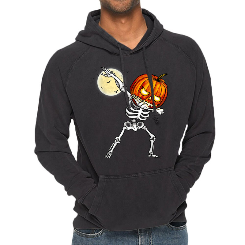 Halloween Boys Dabbing Skeleton Scary Pumpkin This Year Vintage Hoodie | Artistshot