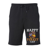 Thanksgiving Happy Turkey Day Pilgrim Turkey Kids Toddler Fleece Short | Artistshot