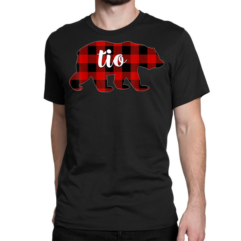 Red Plaid Tio Bear Matching Family Buffalo Christmas Classic T-shirt | Artistshot