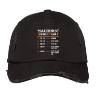 Machinist Hourly Rate Machining Vintage Cap | Artistshot