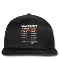 Machinist Hourly Rate Machining Printed Hat | Artistshot