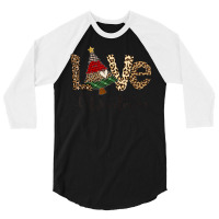 Love Christmas Funny Gnome Plaid Christmas Lights Xmas Gifts 3/4 Sleeve Shirt | Artistshot