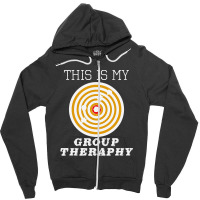 This Is My Group Therapy Shooting Target Zipper Hoodie | Artistshot