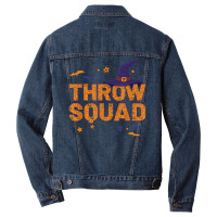 Throw Squad Witch Halloween Track Field Thrower Matching Men Denim Jacket | Artistshot