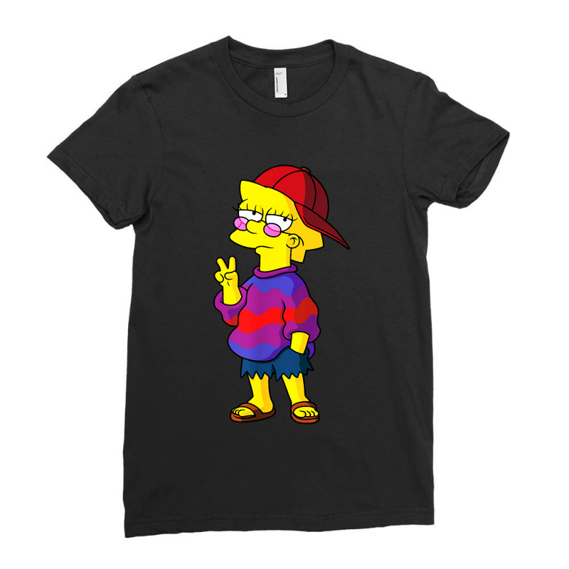 Lisa The Simpsons Funny Kid Ladies Fitted T-Shirt by BestTees | Artistshot