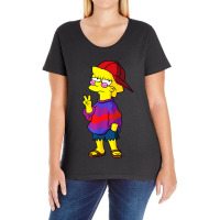 Lisa The Simpsons Funny Kid Ladies Curvy T-shirt | Artistshot