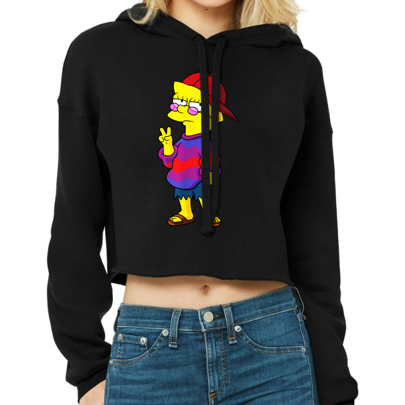 Lisa The Simpsons Funny Kid Cropped Hoodie by BestTees | Artistshot