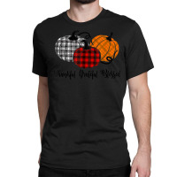 Thankful Grateful Blessed Plaid Shirt Thanksgiving Men Women Classic T-shirt | Artistshot