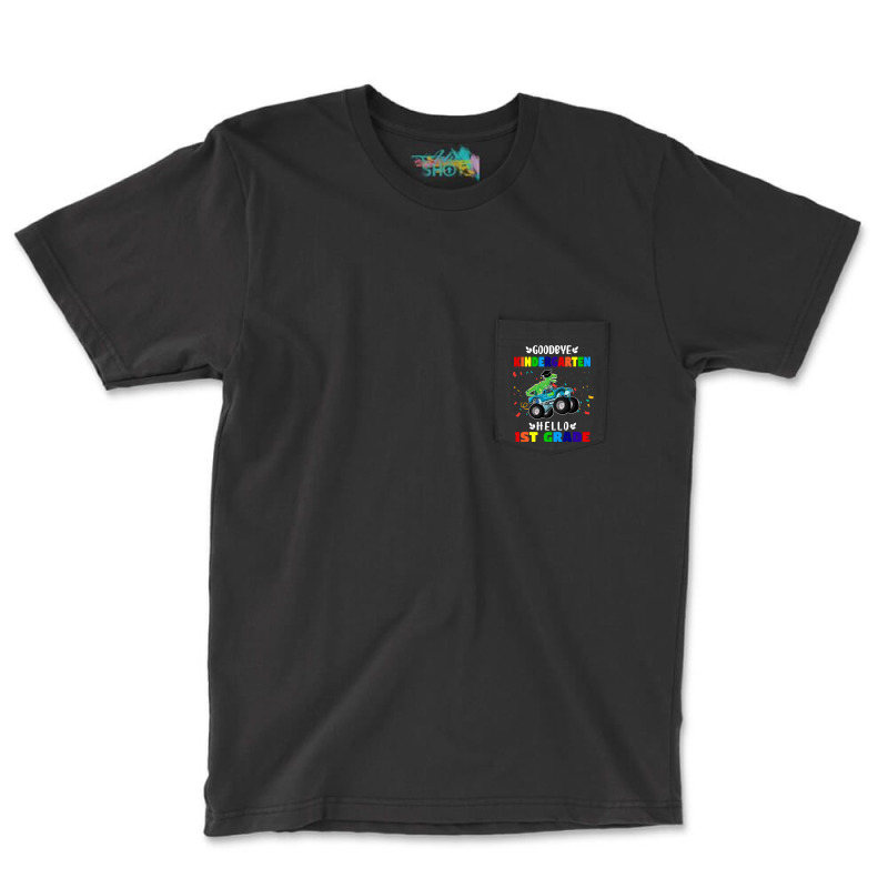 Goodbye Kindergarten Hello First Grade Graduation Boy Pocket T-shirt | Artistshot