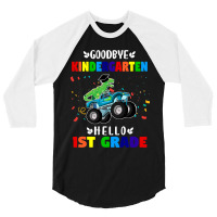 Goodbye Kindergarten Hello First Grade Graduation Boy 3/4 Sleeve Shirt | Artistshot