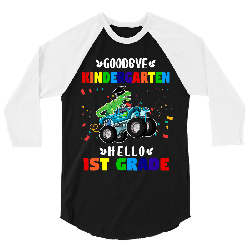 Goodbye Kindergarten Hello First Grade Graduation Boy 3/4 Sleeve Shirt | Artistshot