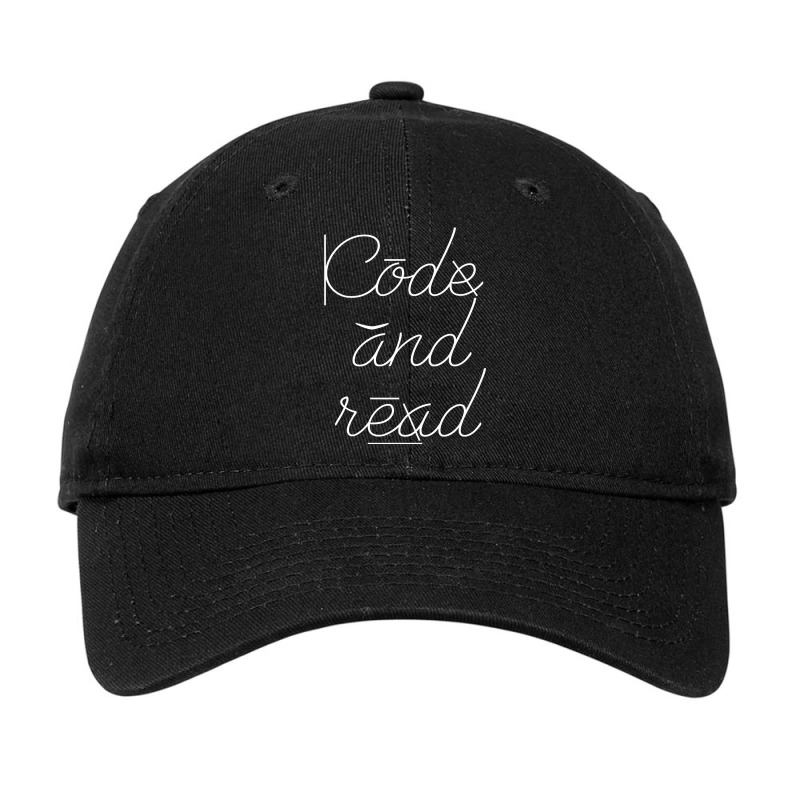 Code And Read Dyslexia Special Needs Teacher Adjustable Cap by ImmanUnde | Artistshot