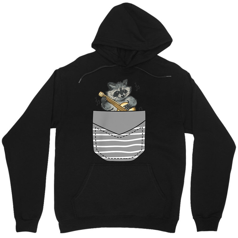 Banjo Instrument Raccoon In Pocket Unisex Hoodie | Artistshot