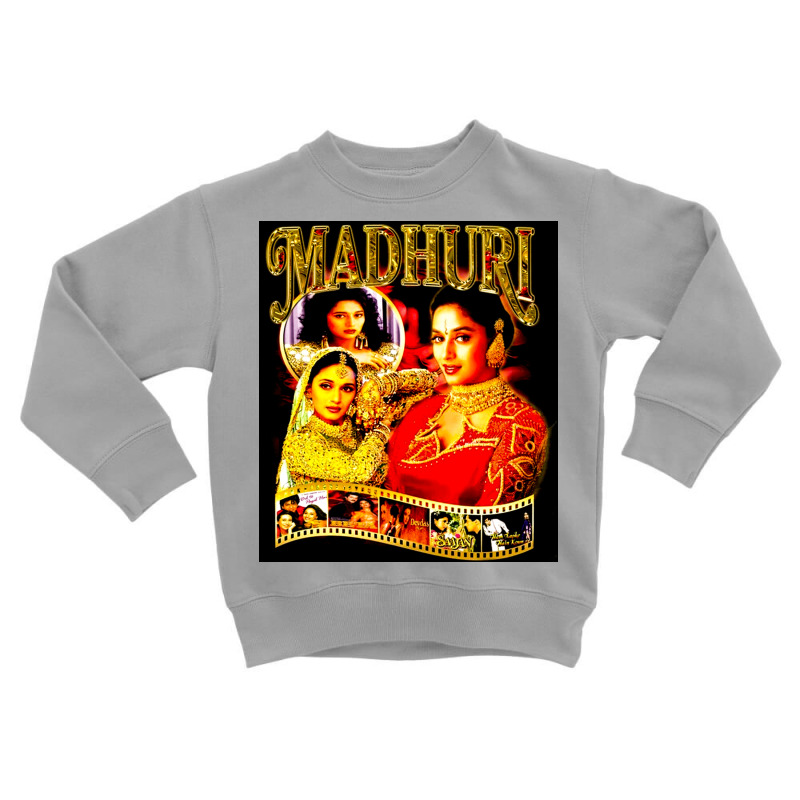 Madhuri Dixit, Madhuri Dixit Vintage, Madhuri Dixit Art, Madhuri Dixit Toddler Sweatshirt by SHOPEERTWE | Artistshot