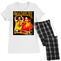 Madhuri Dixit, Madhuri Dixit Vintage, Madhuri Dixit Art, Madhuri Dixit Women's Pajamas Set | Artistshot