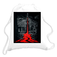 Temple Of The Bleeding Trident, Shiva, Trishul, Temple Of The Bleeding Drawstring Bags | Artistshot