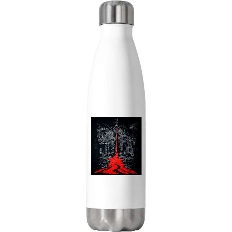 Temple Of The Bleeding Trident, Shiva, Trishul, Temple Of The Bleeding Stainless Steel Water Bottle | Artistshot