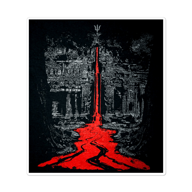 Temple Of The Bleeding Trident, Shiva, Trishul, Temple Of The Bleeding Sticker | Artistshot