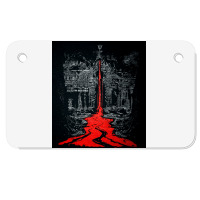 Temple Of The Bleeding Trident, Shiva, Trishul, Temple Of The Bleeding Motorcycle License Plate | Artistshot