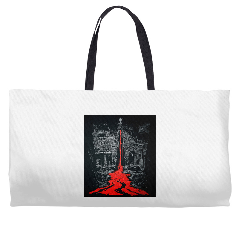 Temple Of The Bleeding Trident, Shiva, Trishul, Temple Of The Bleeding Weekender Totes | Artistshot