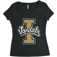 Vandals  Idaho Football Women's Triblend Scoop T-shirt | Artistshot