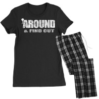 Fuck Around And Find Out Men Funny Christmas Holiday T Shirt Women's Pajamas Set | Artistshot