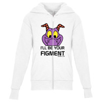 I'll Be Your Figment   Epcot, Journey Into Imagination   Wdwnt.com   D Youth Zipper Hoodie | Artistshot