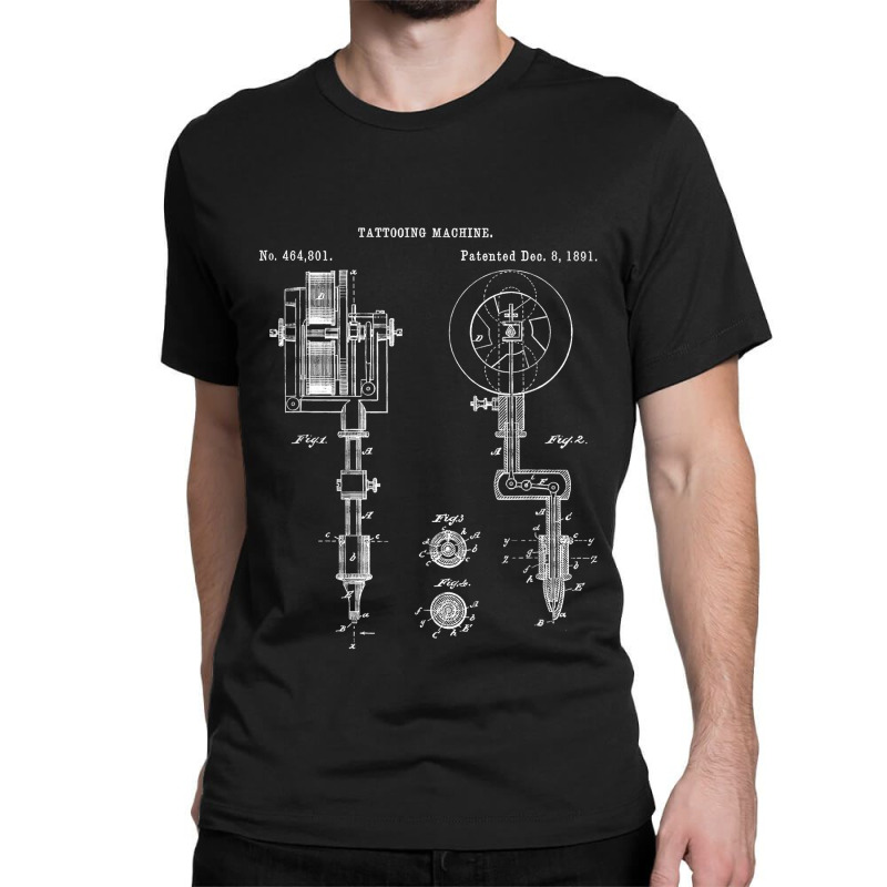 Vintage Tattoo Artist Gun - Inking Machine Drawing Tee Classic T-shirt by LaynieWash | Artistshot