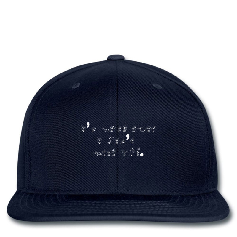 I'm Glad That I Can't Hear You (white)    American Sign Language Printed hat by cm-arts | Artistshot