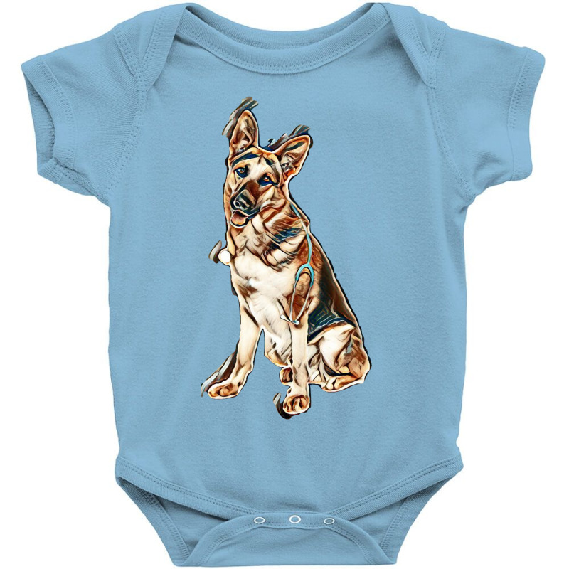 Love My Dogs Baby Bodysuit by Kemnabi | Artistshot