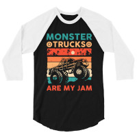 Monster Truck Are My Jam Classic Truck 3/4 Sleeve Shirt | Artistshot