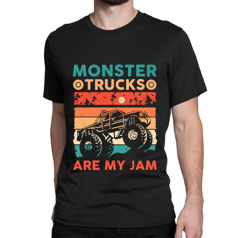 Monster Truck Are My Jam Classic Truck Classic T-shirt by cm-arts | Artistshot