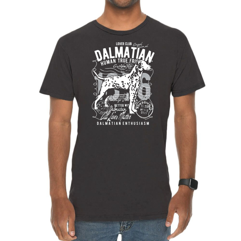 Dalmatian Dog Lovers Clubs, Dalmatian Dog Lovers Clubs Vintage, Dalmat Vintage T-Shirt by SHNCKDFM | Artistshot