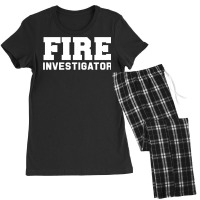 Fire Marshal Commissioner Shirt Firefighters Investigators Women's Pajamas Set | Artistshot